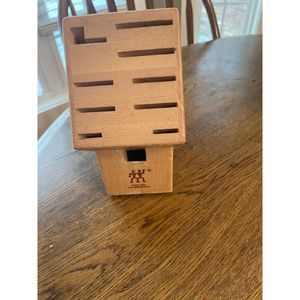 Wooden Knife Block JA Henckels International 10 Slots Light Color No Knives